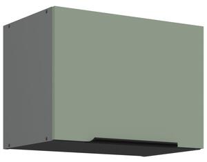 Digestořová skříňka LUNARA - šířka 50 cm, zelená / antracit