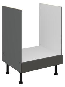 Sporáková skříňka LUNARA - šířka 60 cm, grafit / antracit