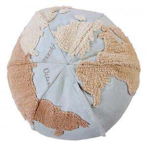 Sedací puf zemeguľa World Map