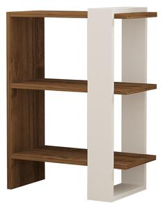 Knihovna Gaye Walnut White