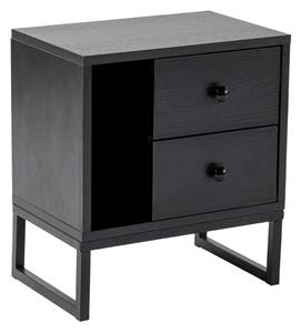 Noční stolek Glimmer Wood Black