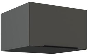 Horní hluboká skříňka s výklopnými dvířky LUNARA - šířka 60 cm, grafit / antracit