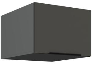 Horní skříňka s výklopnými dvířky LUNARA - šířka 50 cm, grafit / antracit