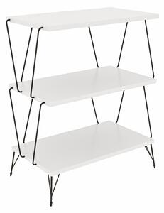 Příruční stolek Lazira (bílá). 1067525