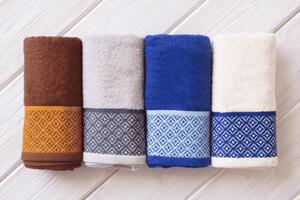 Jerry Fabrics Bavlněný froté ručník NAXOS 50x100 cm - Hnědý