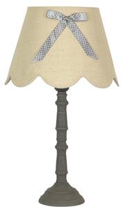 Stolní lampa VIBU - 1xE27, 60W, šedá / béžová