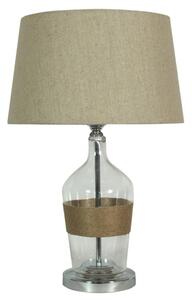 Moderní stolní lampa ECO 3 - 1xE27, 60W, chromovaná / béžová