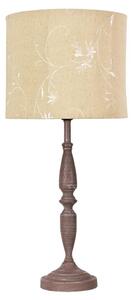 Stolní lampa SAFARI - 1xE27, 60W, hnědá / béžová