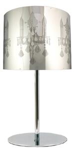 Moderní stolní lampa ARKAS - 1xE27, 60W, chromovaná