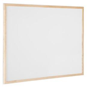 Toptabule.sk Bílá magnetická tabule v přírodním dřevěném rámu 90x60 cm