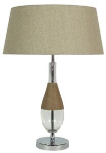 Moderní stolní lampa ECO 1 - 1xE27, 60W, chromovaná / béžová