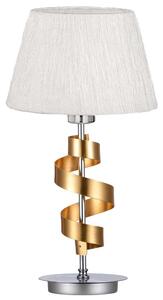 Stolní lampa DENIS - 1xE27, 60W, chromovaná / zlatá