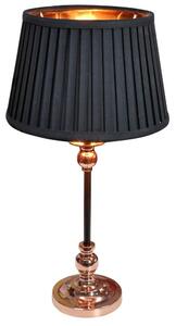 Moderní stolní lampa AMORE - 1xE27, 60W, černá / měděná