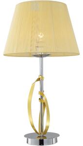Moderní stolní lampa DIVA - 1xE27, 60W, chromovaná / zlatá
