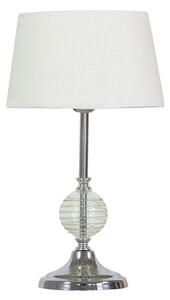 Moderní stolní lampa FERO - 1xE27, 60W, chromovaná / bílá / zelená