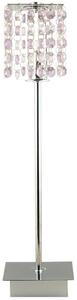 Moderní stolní lampa CLASSIC - 1xG9, 40W, chromovaná / fialová