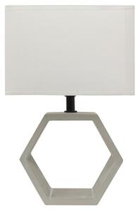Stolní betonová lampa VIDAL - 1xE27, 40W, béžová
