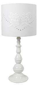 Stolní klasická lampa LANS - 1xE27, 60W, bílá