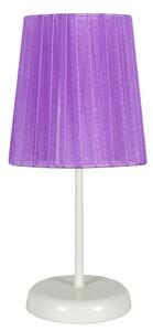 Moderní stolní lampa RIFASA - 1xE14, 40W, bílá / fialová