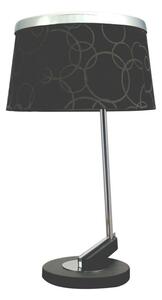 Moderní stolní lampa IMPRESJA, 1xE27, 60W, černá / chromovaná