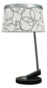Moderní stolní lampa IMPRESJA - 1xE27, 60W, bílá / černá