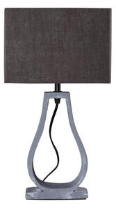 Moderní stolní lampa FEMO - 1xE27, 60W, šedá / hnědá