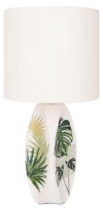 Moderní stolní lampa PALMA 2 - 1xE27, 60W, bílá