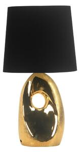 Designová stolní lampa HIERRO - 1xE27, 60W, černá / zlatá