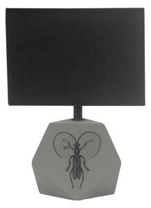 Stolní moderní lampa ANIMI - 1xE14, 40W, světlá šedá / černá