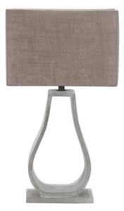 Moderní stolní lampa FEMO - 1xE27, 60W, šedá / béžová