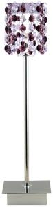 Moderní stolní lampa CLASSIC - 1xG9, 40W, chromovaná / vínová