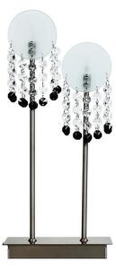 Stolní moderní lampa LUXOR - 2xG4, 20W, stříbrná
