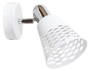 Nástěnné bodové osvětlení DISCOVERY - 1xE14, 40W, chromované / bílé