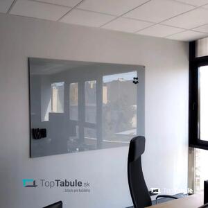 Toptabule.sk Skleněná magnetická tabule – šedá 80x60 cm