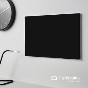 Toptabule.sk Bezrámová magnetická tabule ČERNÁ 100x40 cm