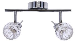 Nástěnné / stropní bodové osvětlení BOMBOLA - 2xG9, 40W, chromované / čiré