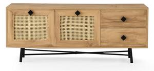 TV stolek/skříňka Hankin 140 (Dub + Černá). 1072302