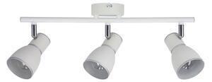 Bodové stropní osvětlení FIDO - 3xE14, 40W, chromované / bílé