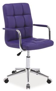 Kancelářská židle ELZA fialová ekokůže