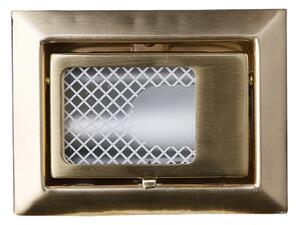 Schodišťové vestavné svítidlo ZORDA 5 - 1xG4, 20W, 8x6cm, hranaté, zlaté