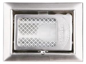 Schodišťové vestavné svítidlo ZORDA 4 - 1xG4, 20W, 8x6cm, hranaté, stříbrné