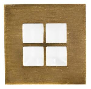 Schodišťové zápustné svítidlo ZORDA 3 - 1xG4, 20W, 7,3x7,3cm, čtvercové, zlaté