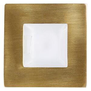 Schodišťové vestavné svítidlo ZORDA 2 - 1xG4, 20W, 7,3x7,3cm, čtvercové, zlaté