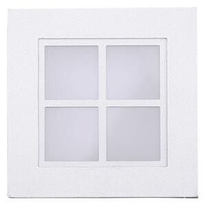 Schodišťové zápustné svítidlo ZORDA 6 - 1xG4, 20W, 9x9cm, čtvercové, bílé