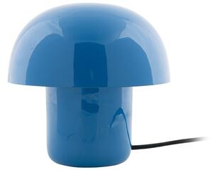 Present time Modrá kovová stolní lampa Champignon mini