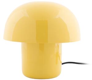 Present time Žlutá kovová stolní lampa Champignon mini
