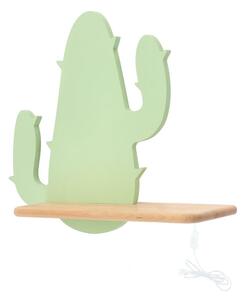 Dětská LED nástěnná lampička do zásuvky CACTUS 2 - 4W, 4000K (denní bílá), zelená
