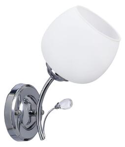 Nástěnné moderní osvětlení ESTAR - 1xE27, 40W, chromované / bílé