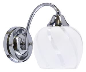 Nástěnné moderní osvětlení PREGO - 1xE27, 40W, chromované / čiré