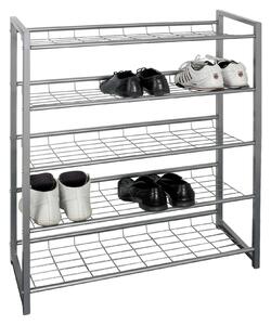 REGÁL NA BOTY, barvy hliníku, 80/106/30 cm Carryhome - Online Only šatny & botníky, Online Only